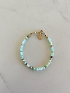 Peruvian Blue Ocean Opal Bracelet