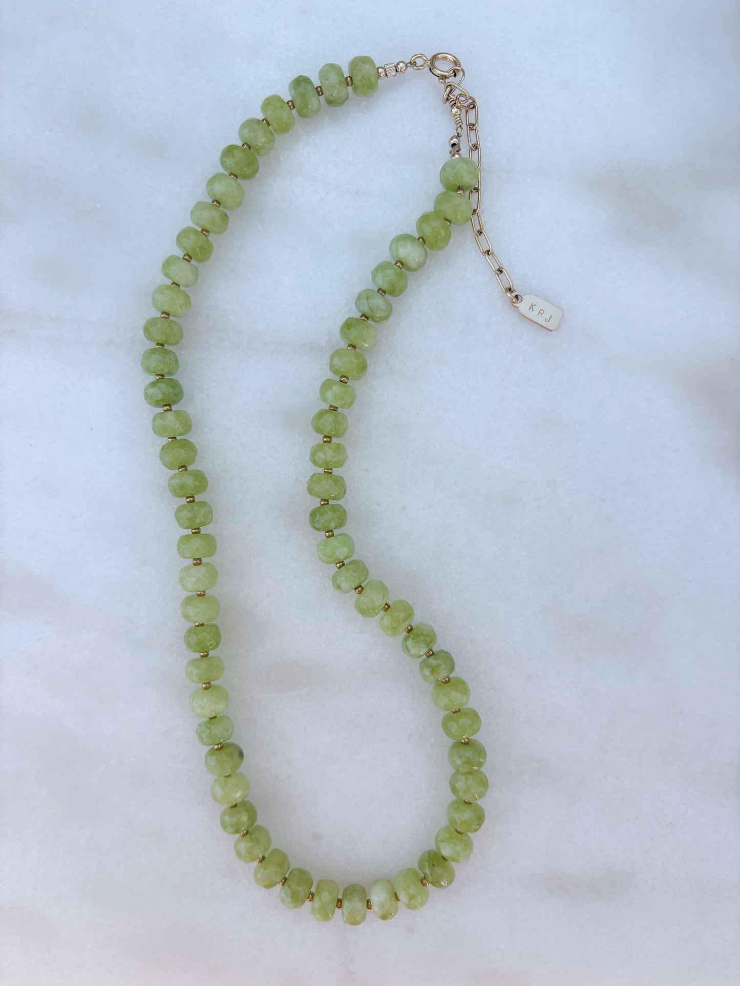 Kiwi Jade Layering Necklace