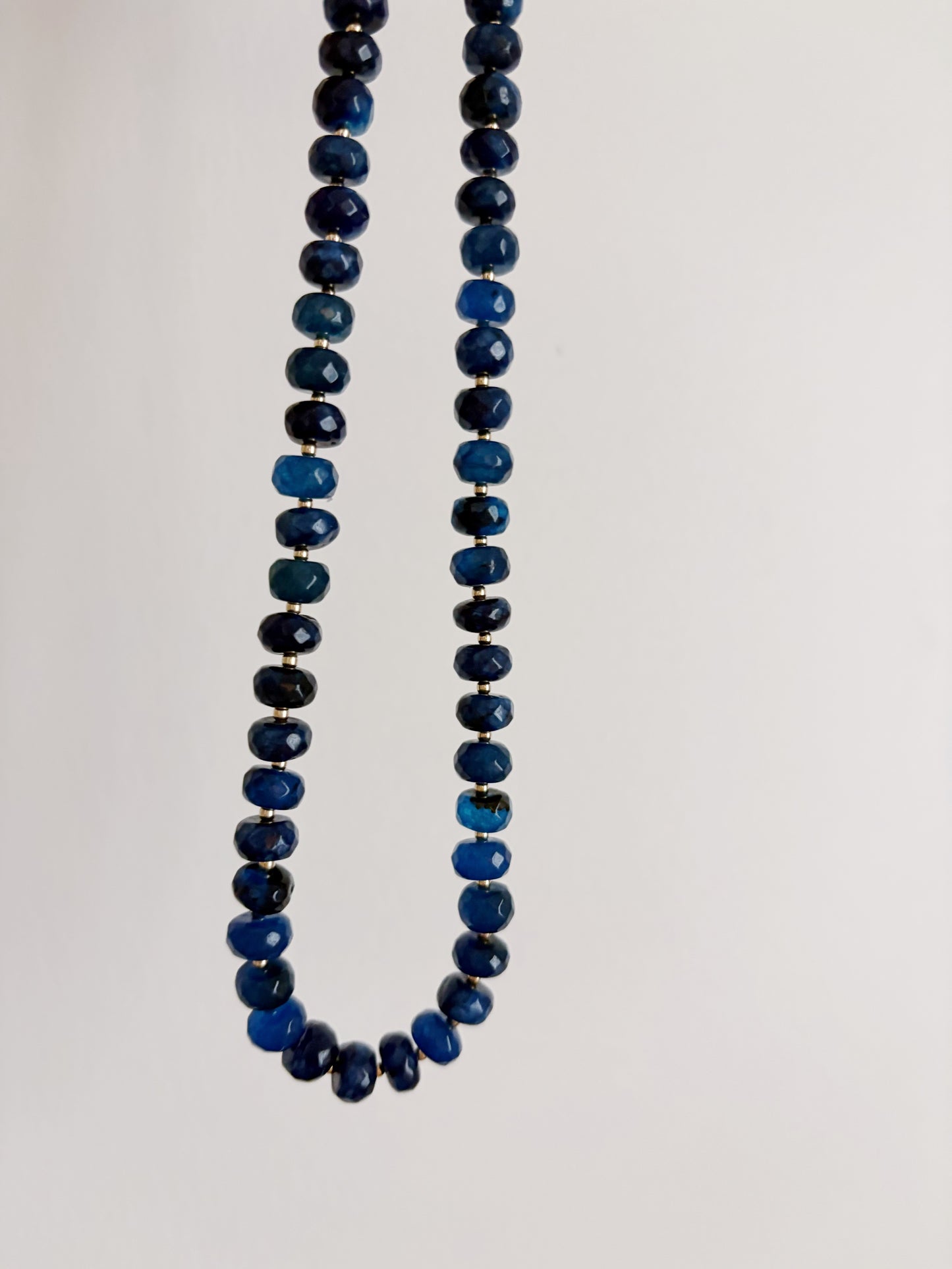 Midnight Blue Jade Layering Necklace