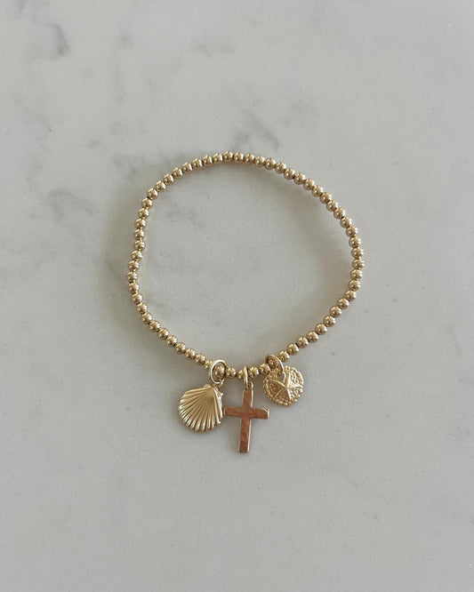 Goldie Seashell Charm Bracelet