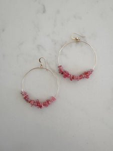 Luxe Rosy Hoops