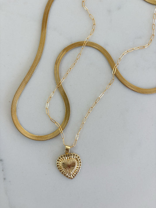 Mindy Heart Necklace