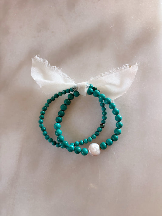 Aqua Stack Bracelets