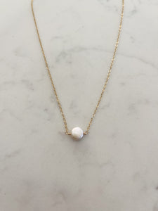 Mini Simple White Pearl Necklace