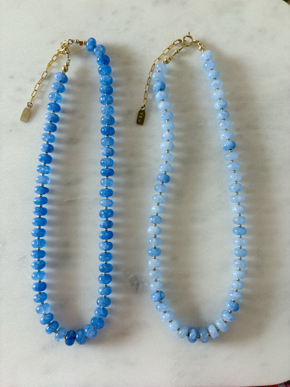 Periwinkle Jade Layering Necklace