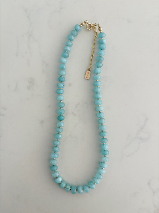 Aqua Jade Layering Necklace