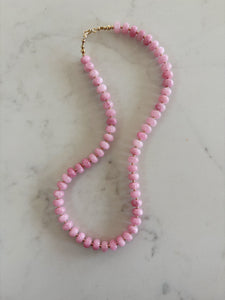 Rosy Jade Layering Necklace