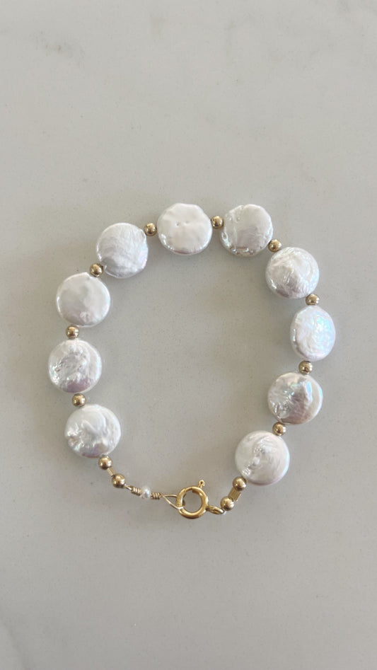 XL Coin Pearl Bracelet
