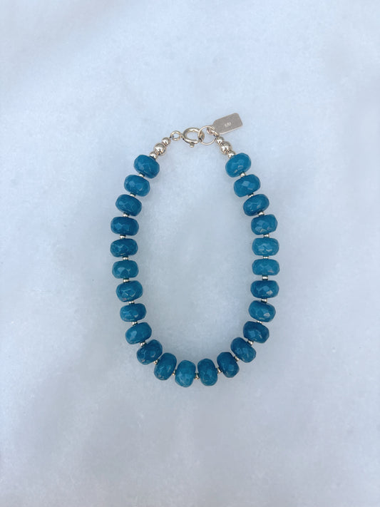 Nordic Teal Jade Bracelet