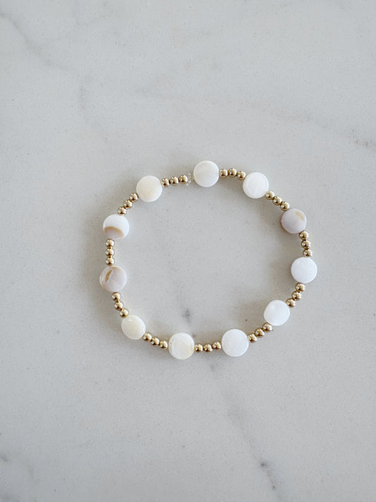 Luxe White Lovey Bracelet