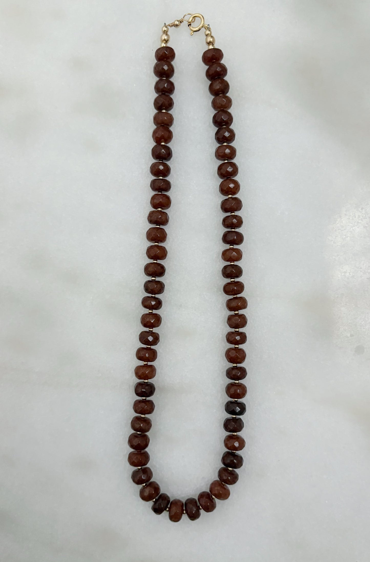 Espresso Jade Layering Necklace