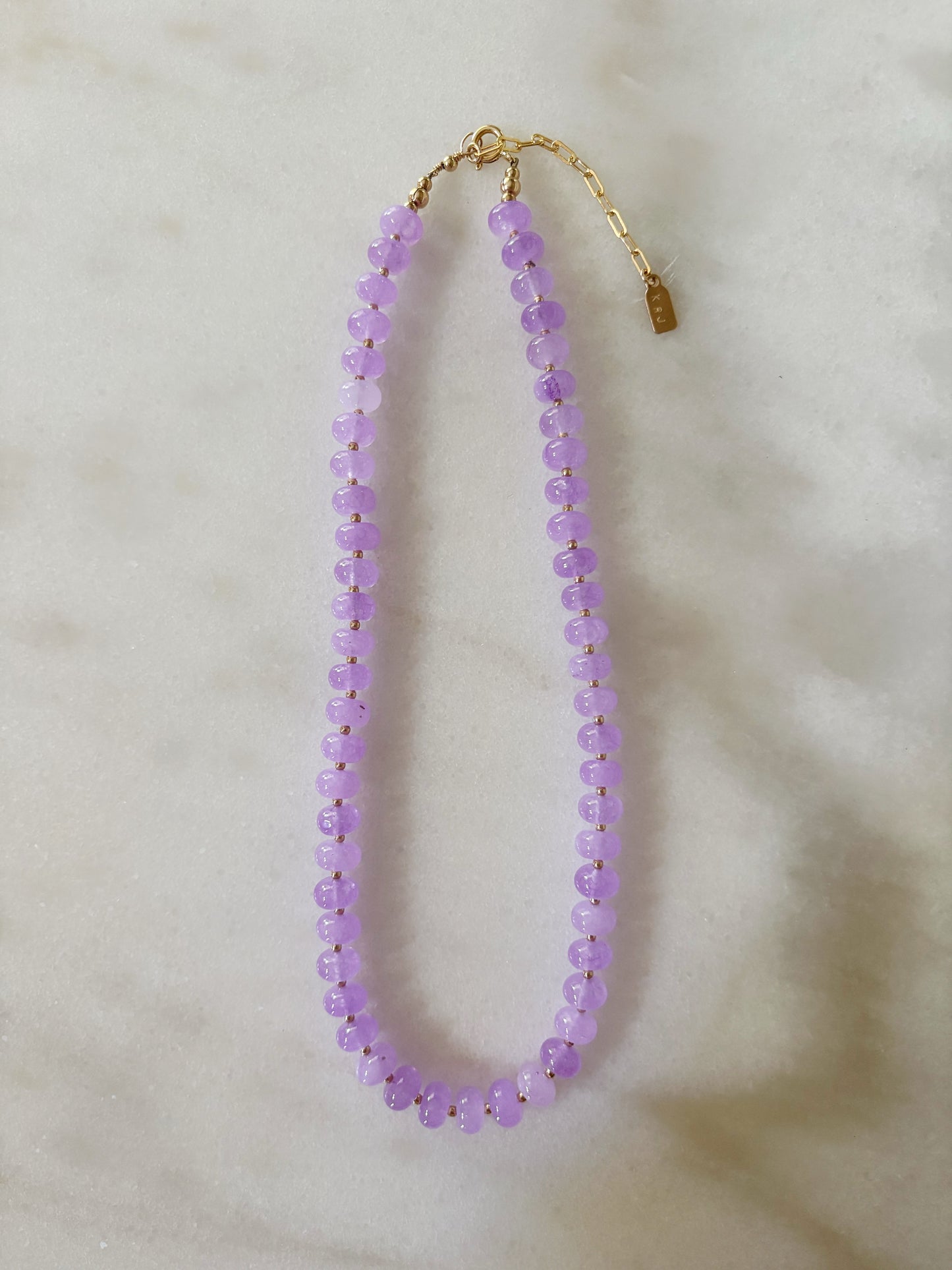 Violet Jade Layering Necklace