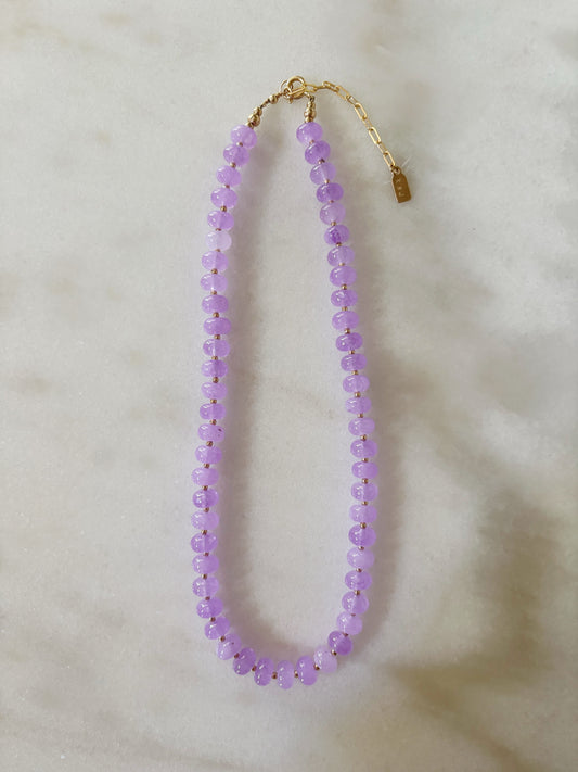 Violet Jade Layering Necklace
