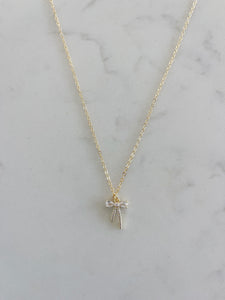 Crystal Ribbon Necklace