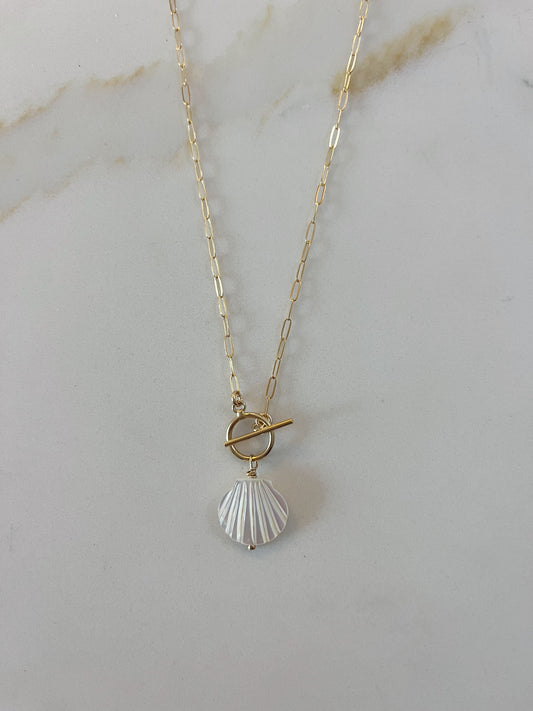 White Seashell Toggle