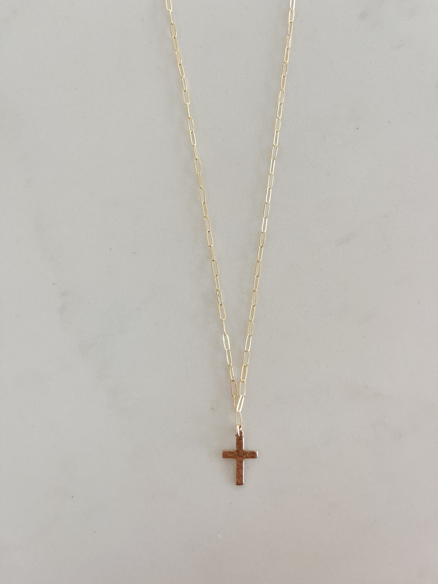 Hammered Medium Hope Necklace