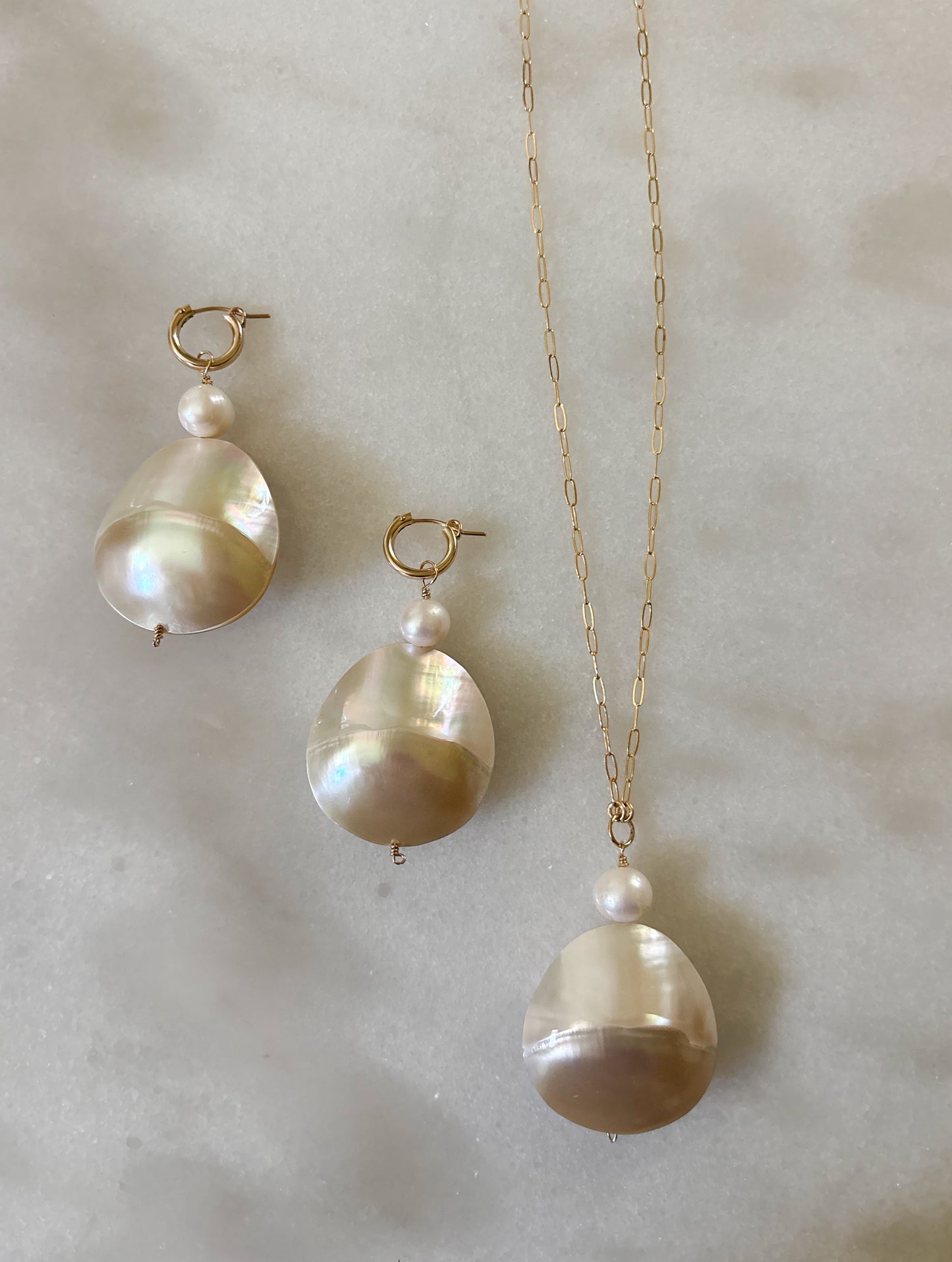 Puffy Coin Shell Huggies