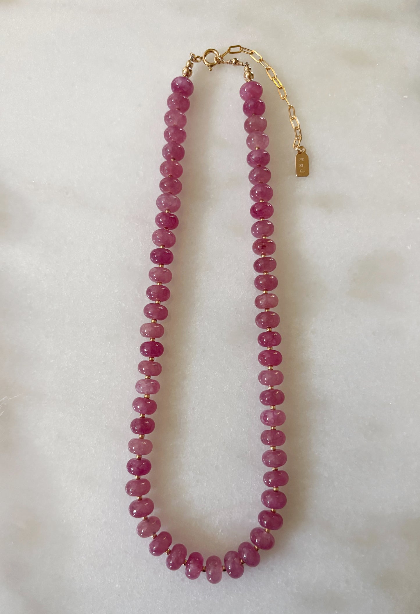 Plum Jade Layering Necklace