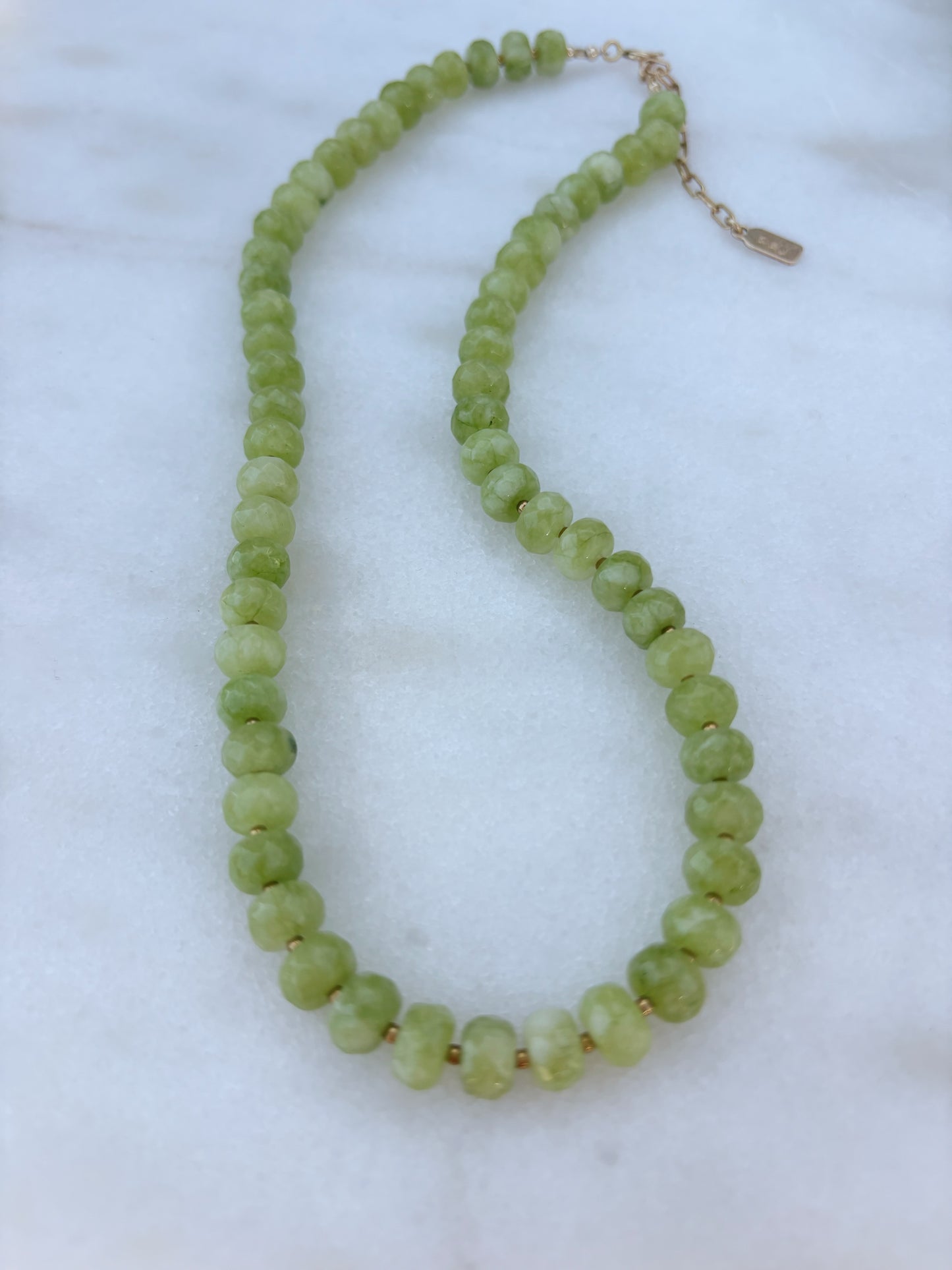 Kiwi Jade Layering Necklace