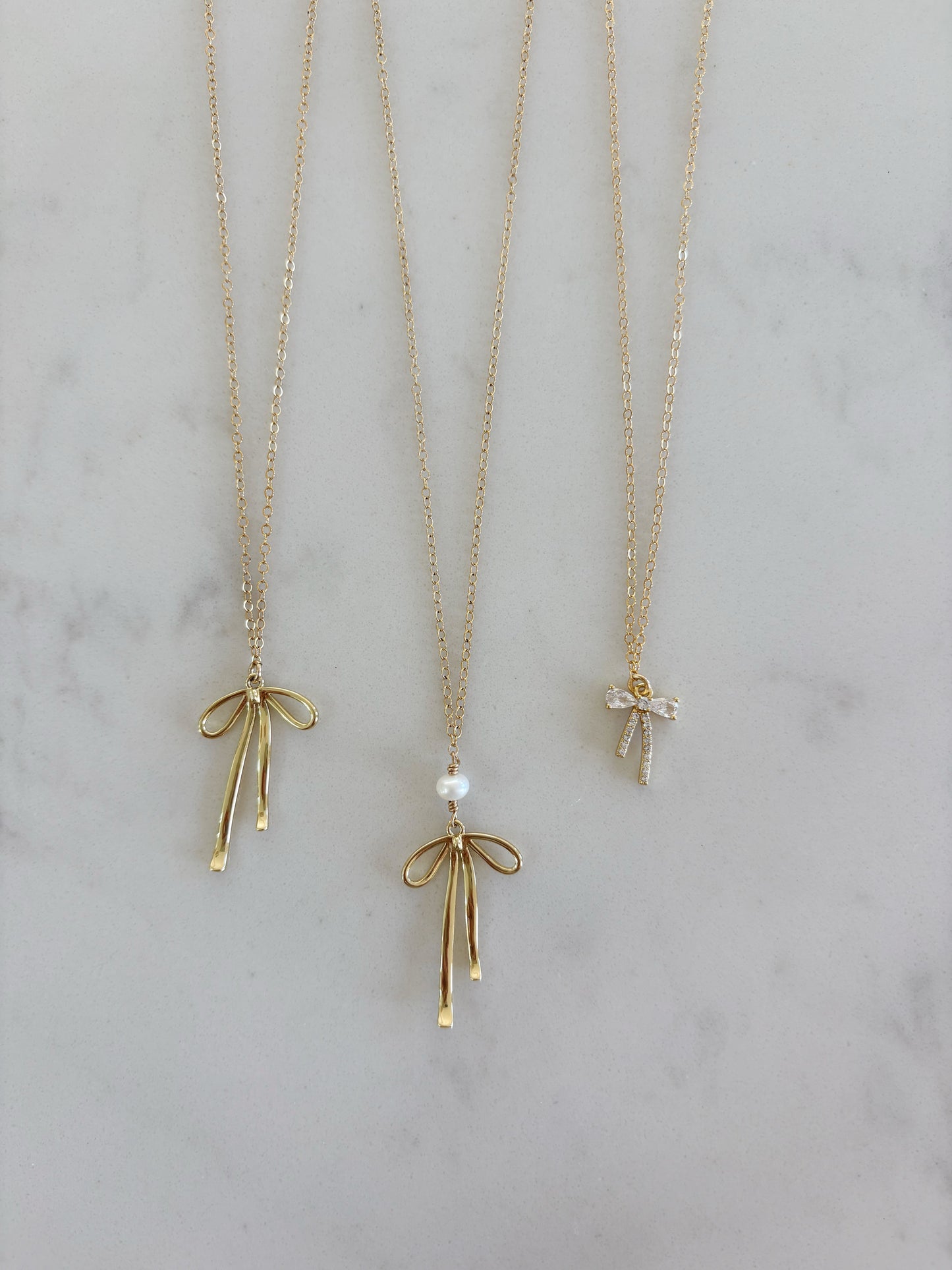 Pearl Ribbon Necklace