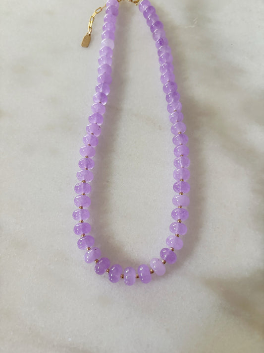 Violet Jade Layering Necklace
