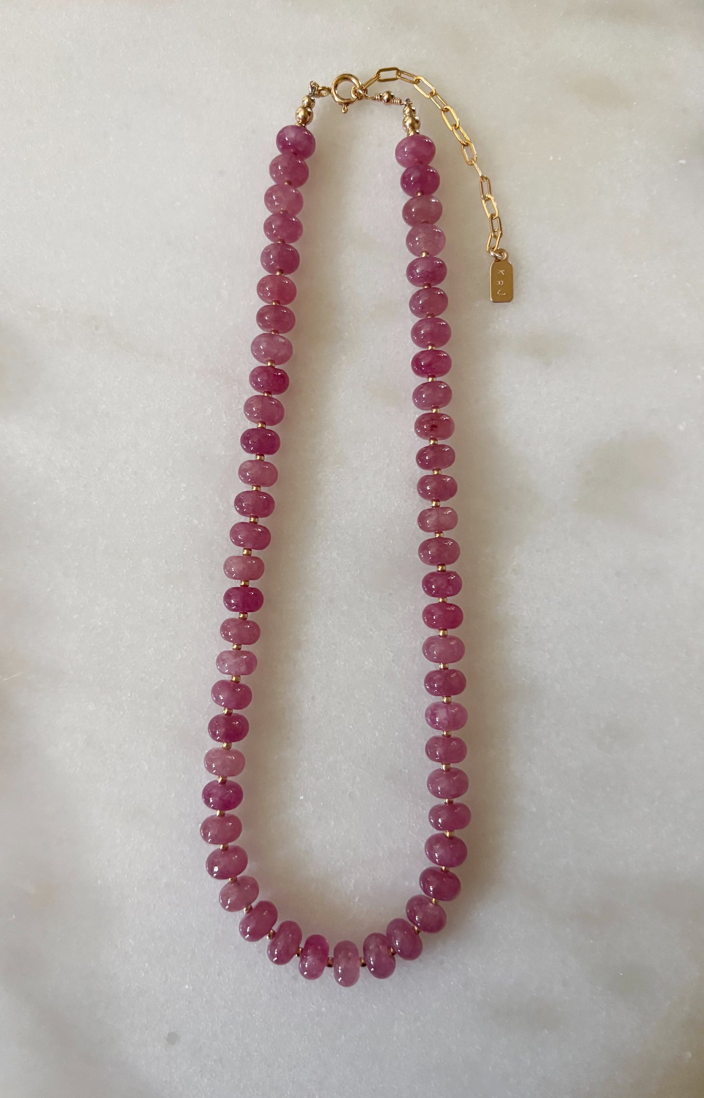 Plum Jade Layering Necklace