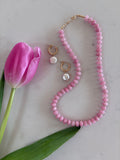 Rosy Jade Layering Necklace