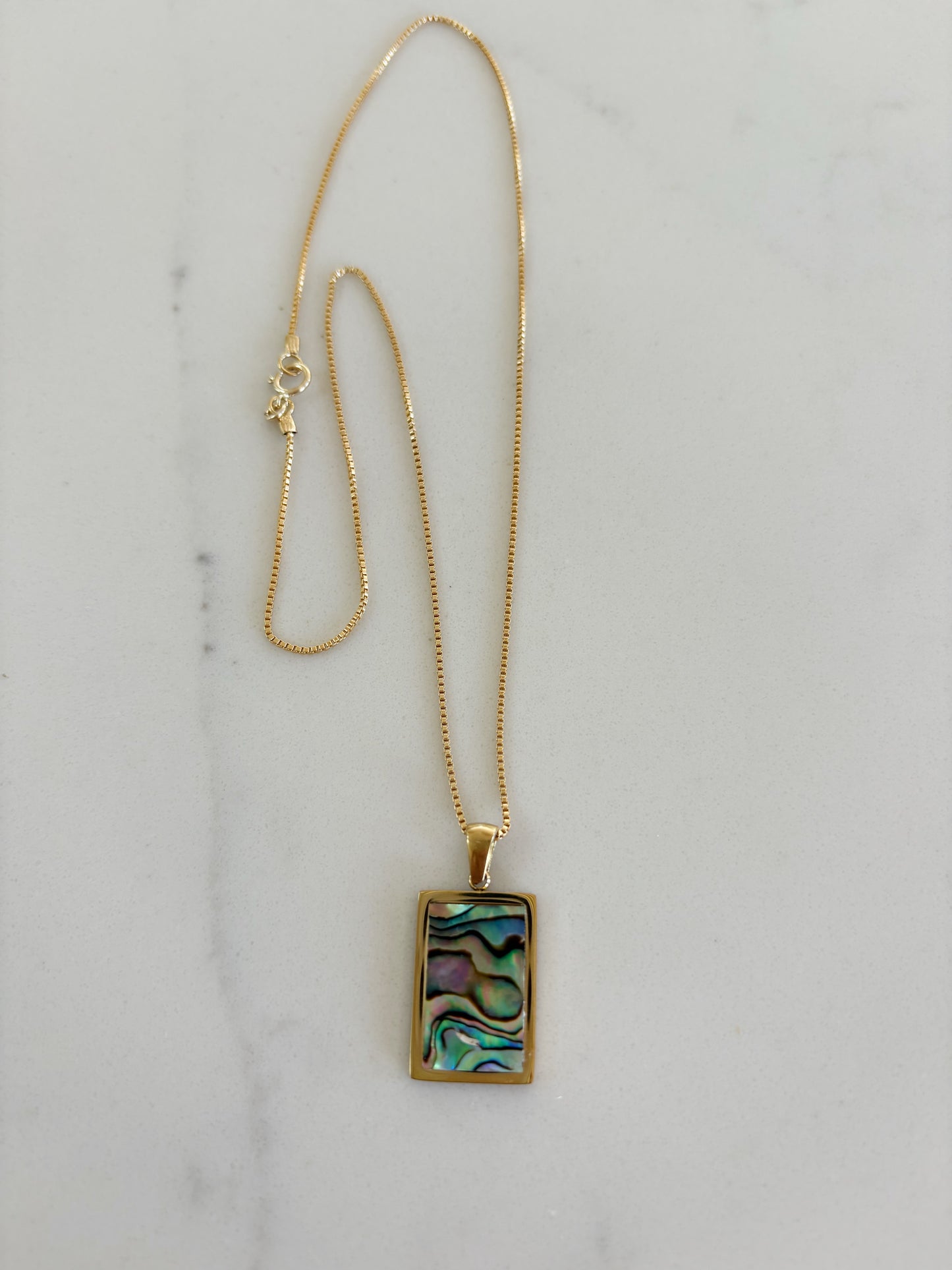 Luxe Abalone Pendant Necklace