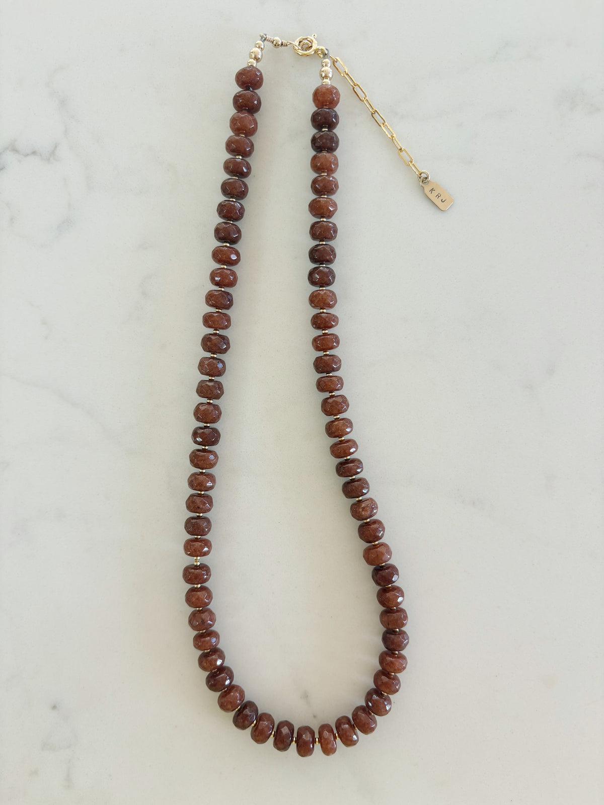 Espresso Jade Layering Necklace