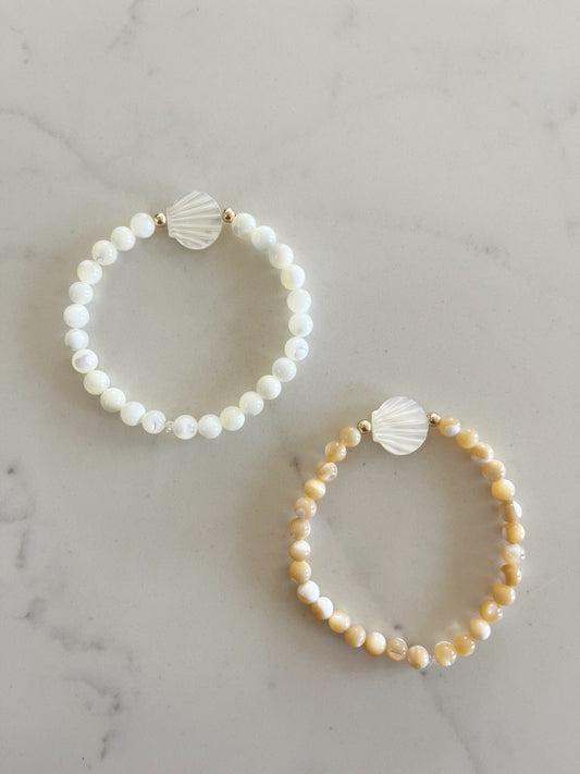 White Seashell Bracelet