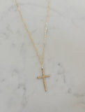 Large Paperclip Hope Cross Necklace