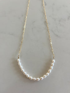 Pearl Swoop Necklace