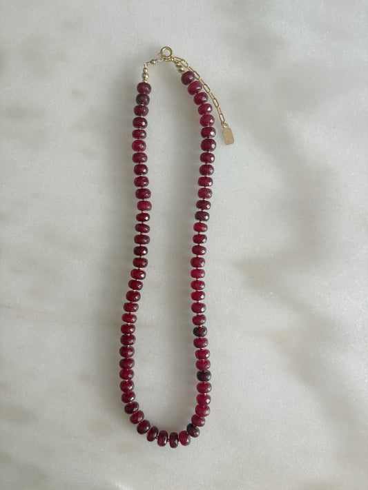 limited Edition: Cranberry Jade Layering Necklace