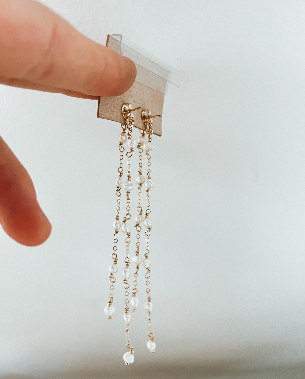 Luxe Floating Pearl Earrings