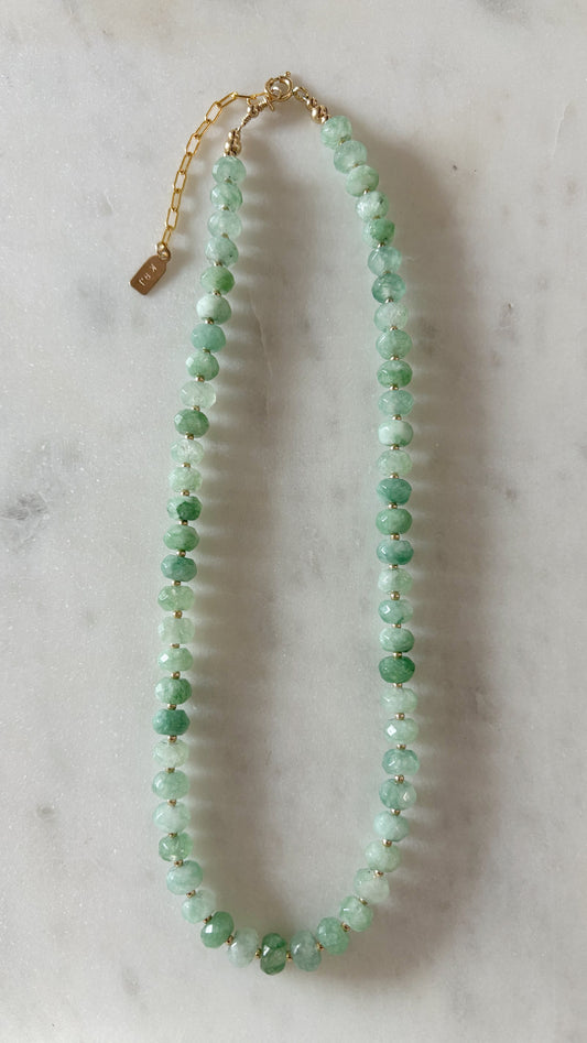 Mint Green Jade Layering Necklace