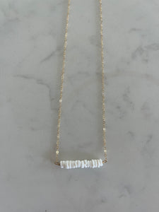 White Puka Straight Bar