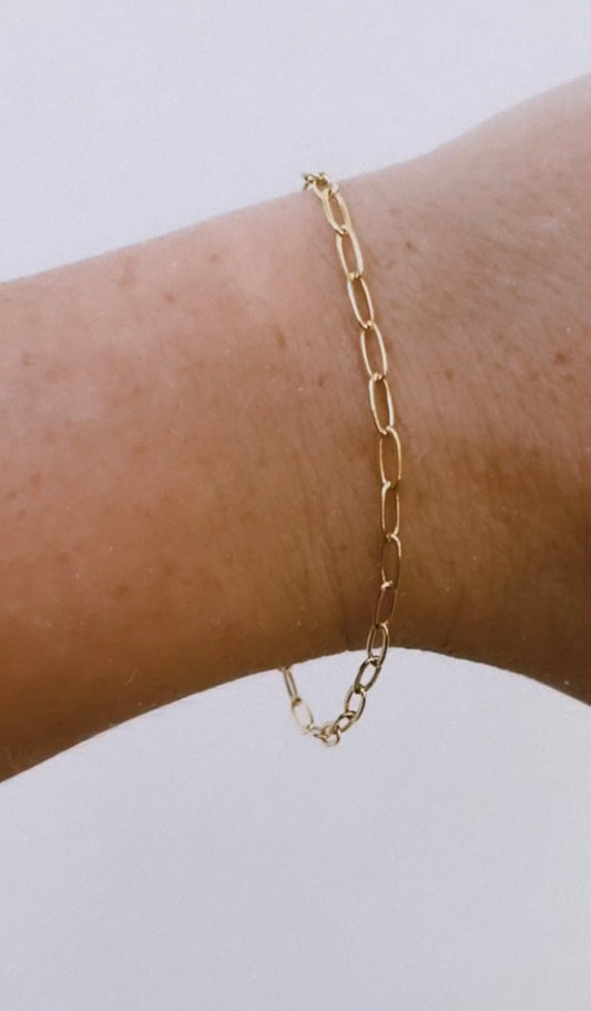Slender Paperclip Bracelet