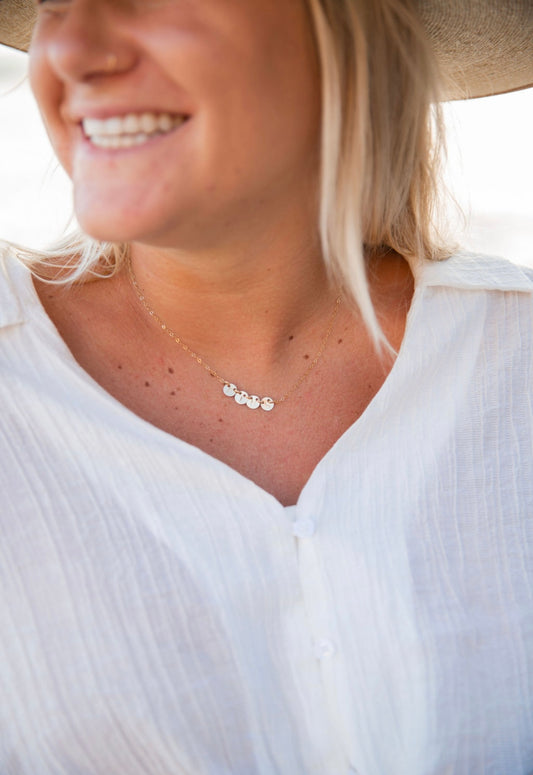 Custom Petite Coin Necklace