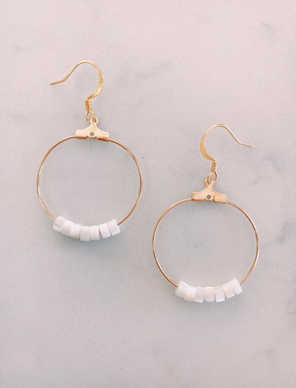White Wave Hoops