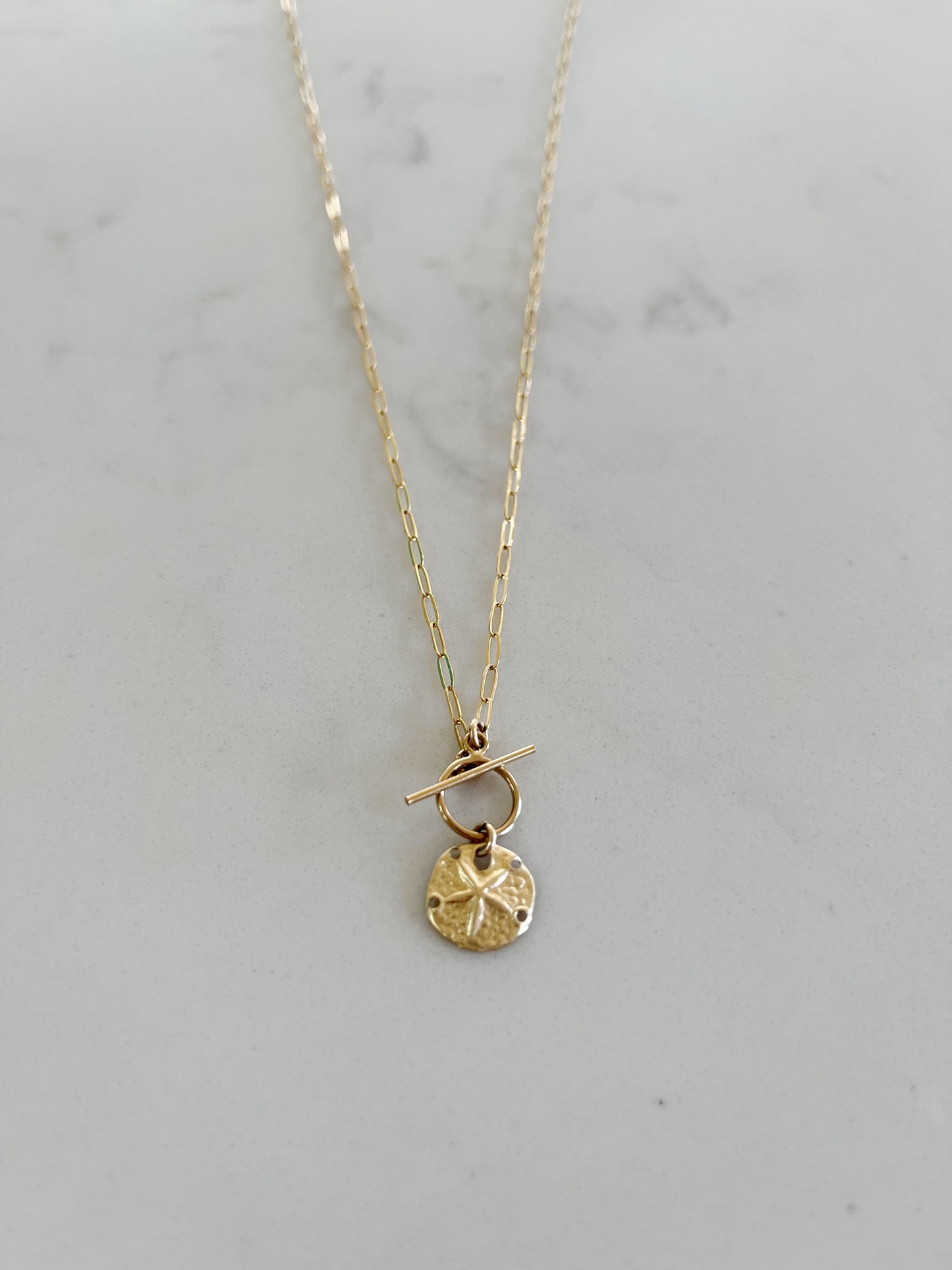 Sand Dollar Toggle Necklace