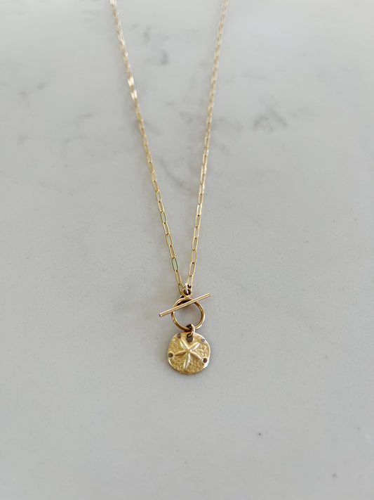 Sand Dollar Toggle Necklace