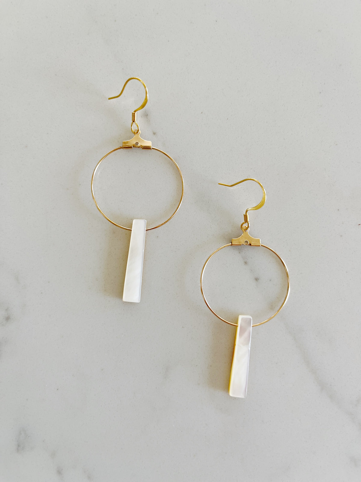 White Abalone Hoops