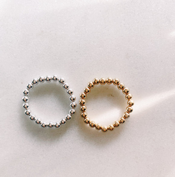 Goldie or Sterling Stretch Ring