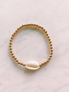 White Cowrie Shell Bracelet