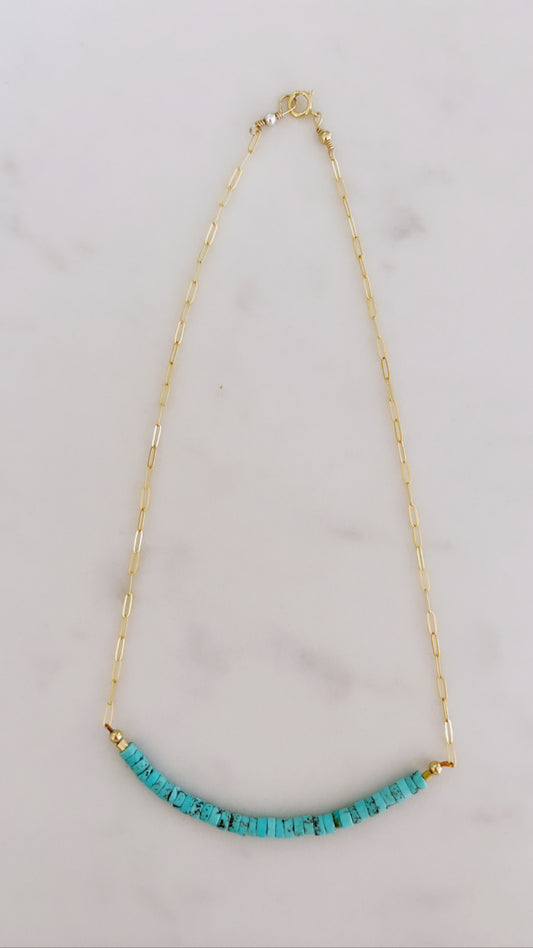 Raw Turquoise Choker