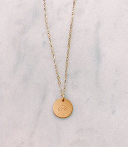 Rainbow Coin Necklace